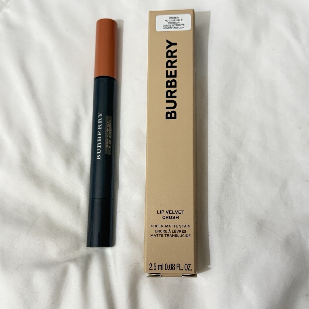 NIB BURBERRY Lip Velvet Crush Sheer Matte Stain 10 HONEY NUDE 2.5ml/0.08oz DISC